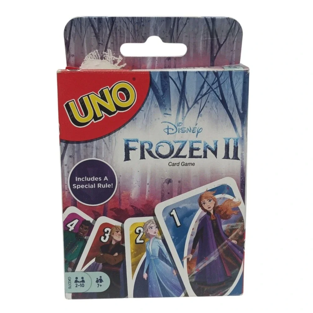 UNO‎ Disney Frozen II Themed Card Game 2019 Mattel Elsa Olaf Anna Kristof